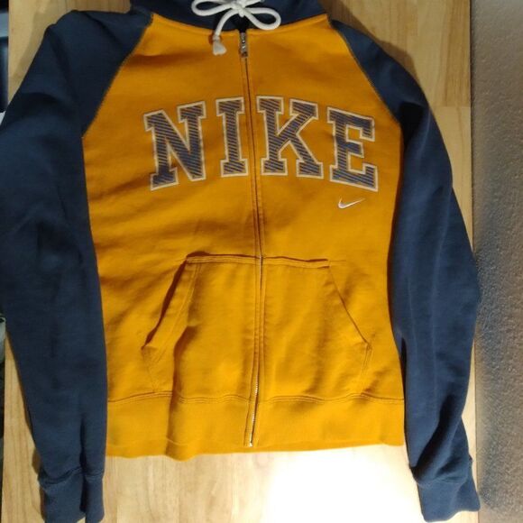 Nike Spell Out Logo Zipper Hoodie Sweatshirt - Picture 2 of 9